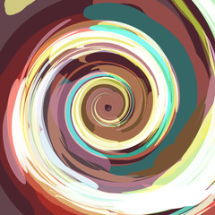 Wall Mural - Colorful swirl background