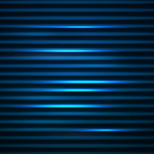 Abstract Background. Motion Blue Horizontal Lines. Vector Techno