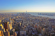 Aerial view of Downtown Manhattan and Lower Manhattan