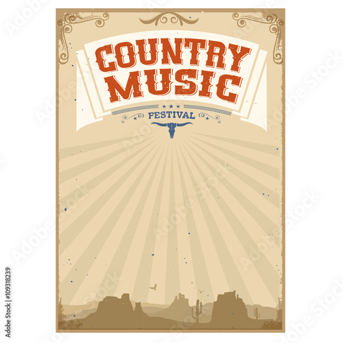Obrazy Country & Western  tlo-festiwalu-muzyki-country-z-amerykanskim-krajobrazem