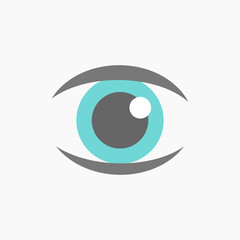Wall Mural - blue eye icon vector