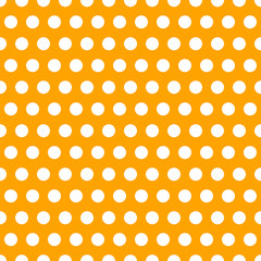 Wall Mural - polka dot orange pattern