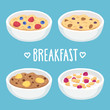 Breakfast cereal bowls