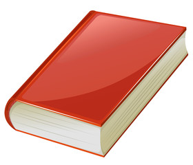 Canvas Print - Textbook with red covers