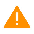 Alert warning or notification alert yellow flat icon for apps and websites