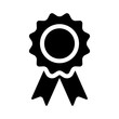 Winning award, prize, medal or badge flat icon for apps and websites