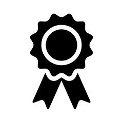 winning award, prize, medal or badge flat icon for apps and websites