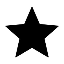 Star Rating, Movie Star Or Favorite Flat Icon For Apps And Websites