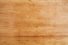 Old Scratched Wooden Chopping Board Texture