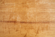 Old Scratched Wooden Chopping Board Texture