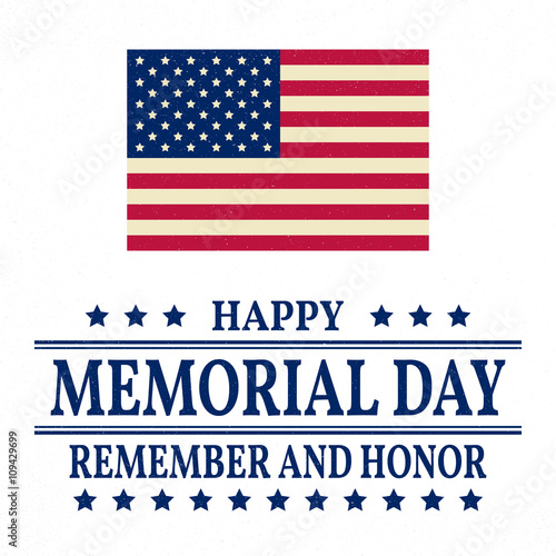 Happy Memorial Day Background Template Happy Memorial Day Poster