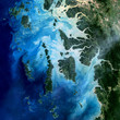 Earth view from space.  Elements of this image furnished by NASA 