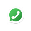 Speech bubble icon with phone tube. Phone icon. Design element i