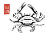 Blue Crab, vector cartoon illustration