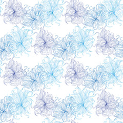  Abstract flower seamless pattern background