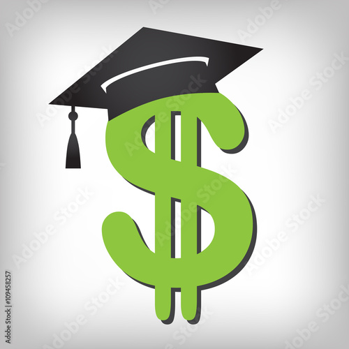 Fotografie, Obraz 2016 Graduate Student Loan Icons - Crippling Student Loan Graphics for Education