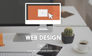 Wall Mural - web design homepage internet layout software concept