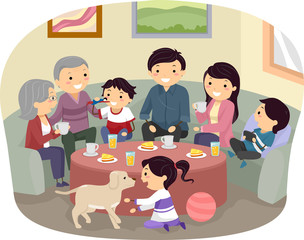 Sticker - Stickman Family Gathering