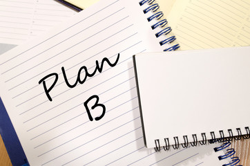 Wall Mural - Plan b write on notebook