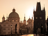 Fototapeta Miasto - Sunrise over Prague