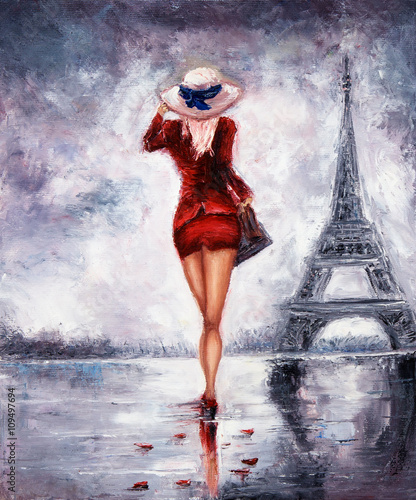 Plakat Kobieta w Paryżu