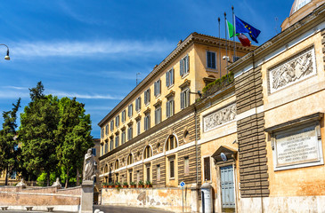 Poster - Building on Piazza del Popolo Square in Rome