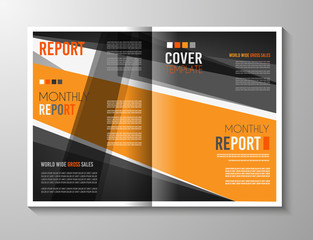 Wall Mural - Brochure template, Flyer Design or Depliant Cover for business