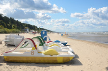 Famous Beach Of Latvian Resort Town Jurmala