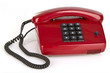 Rotes Retro Telefon