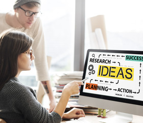 Sticker - Ideas Research Planning Success Conceptualize Concept