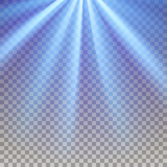 blue flare rays