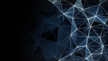 Wall Mural - glowing blue network background