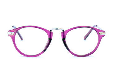 Image of frame eyeglasse on white background.