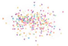 Sugar Sprinkle Dots Hearts, Decoration For Cake And Bakery, As A Background