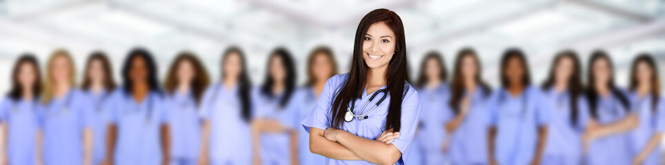 Poster - Large Group of Female Nurses