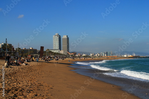 Plage De Barcelone Espagne Buy This Stock Photo And
