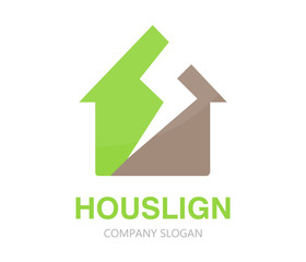 Poster - House logo design template