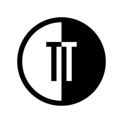 Sticker - INITIAL CIRCLE HALF LOGO TT