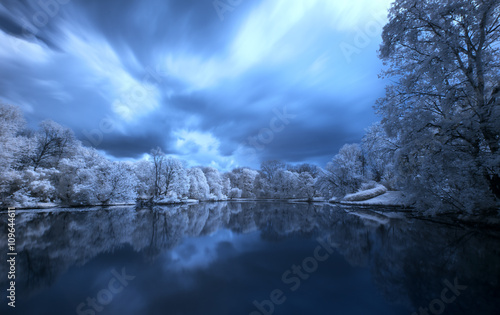 Cuadros en Lienzo Polish landscape. Photo Infrared