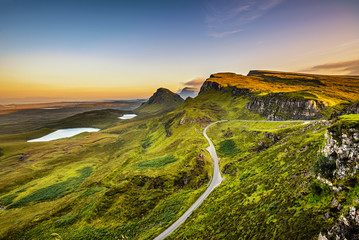 Wall Mural - quiraing mountains sunset