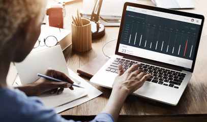 Poster - sales order dashboard statistics concept