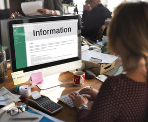 Wall Mural - information data interface website internet concept