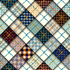 Poster - Diagonal little pattern seamless vector illustration