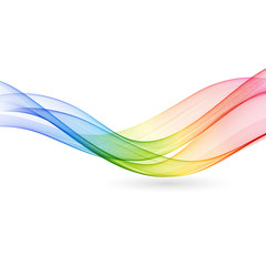 Wall Mural - vector abstract color wave
