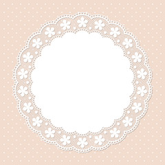 Wall Mural - Retro lace background