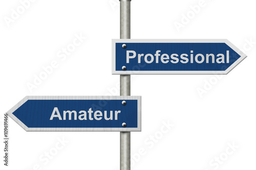 Fotografie, Obraz Difference between being a professional or an amateur