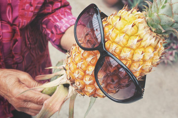 Sticker - Pineapple with sunglasses