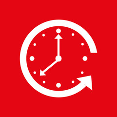 Sticker - time flat icon design 