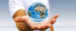 © sdecoret - Man holding the planet earth in his hand