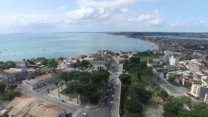 Wall Mural - Aerial View of Igreja Nosso Senhor do Bonfim da Bahia church in Salvador Bahia Brazil